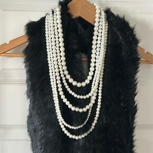 Faux Pearls with extender chain/clasp
